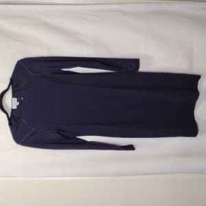 Amy Motto Nave long sleeve Dark Blue dress sz M
